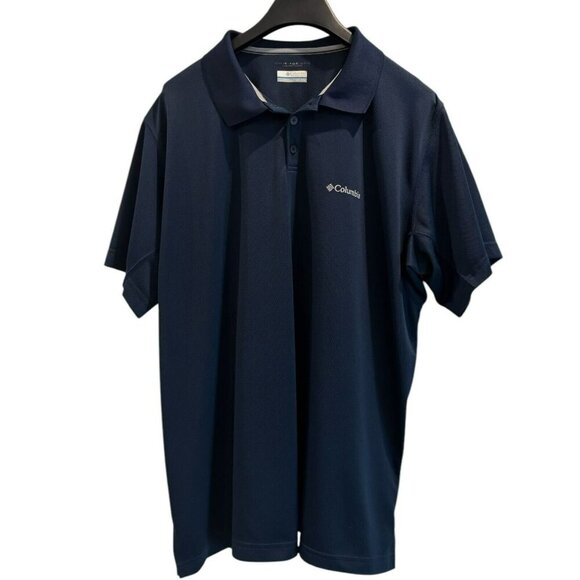 Columbia Omni-Shade Polo Shirt | Navy Blue |‎ Men’s XXL 2TG - Picture 1 of 4